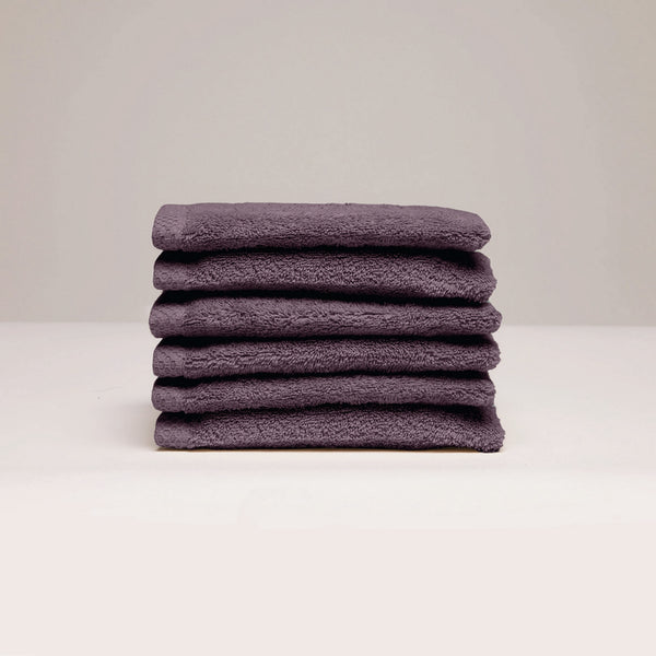 Oasis - Gant De Toilette Coton Peigné Lt - Mauve