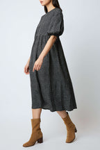 Tams Tic tac Dress - geometric BLACK