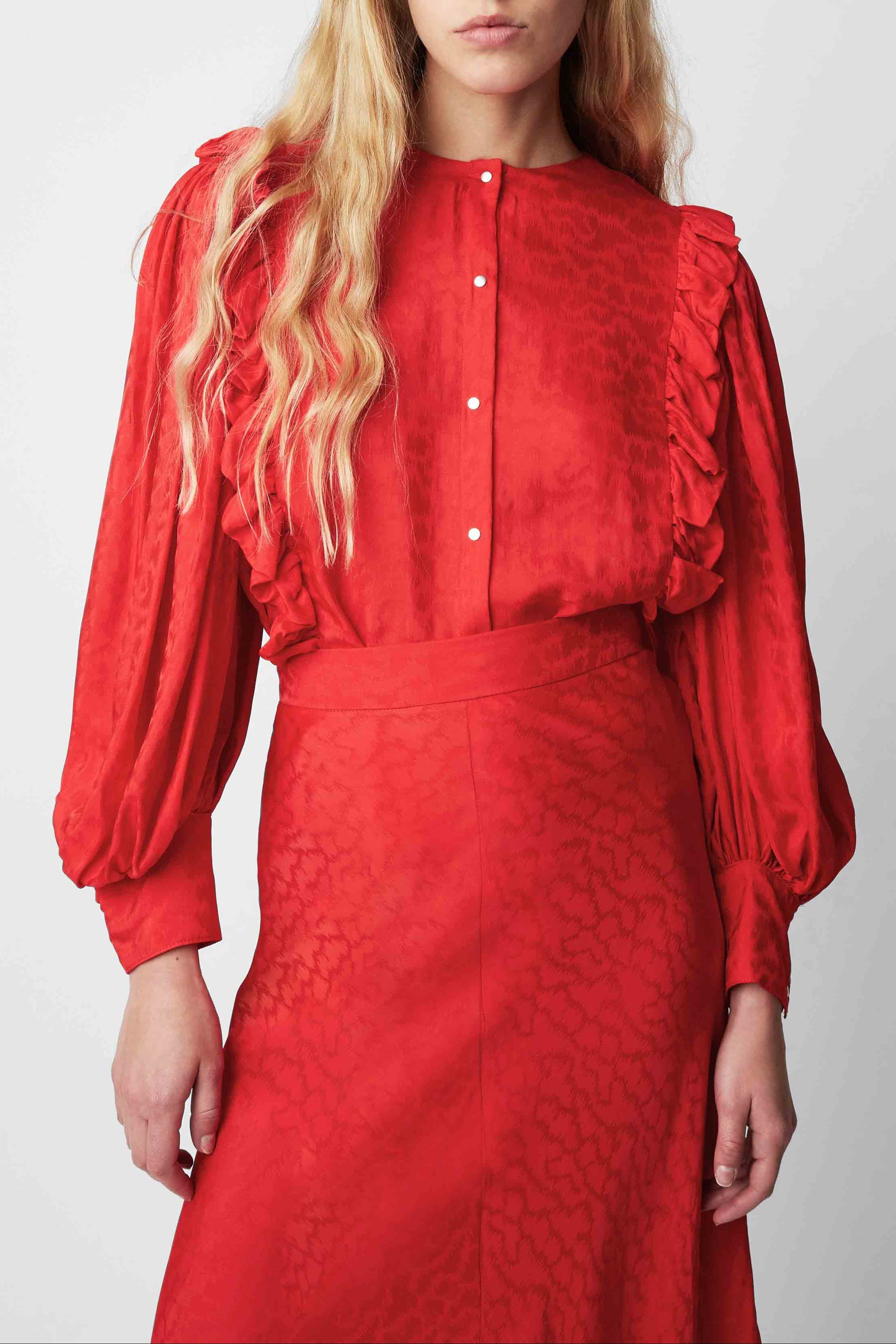 DUSTIN CLOUD RED BLOUSE