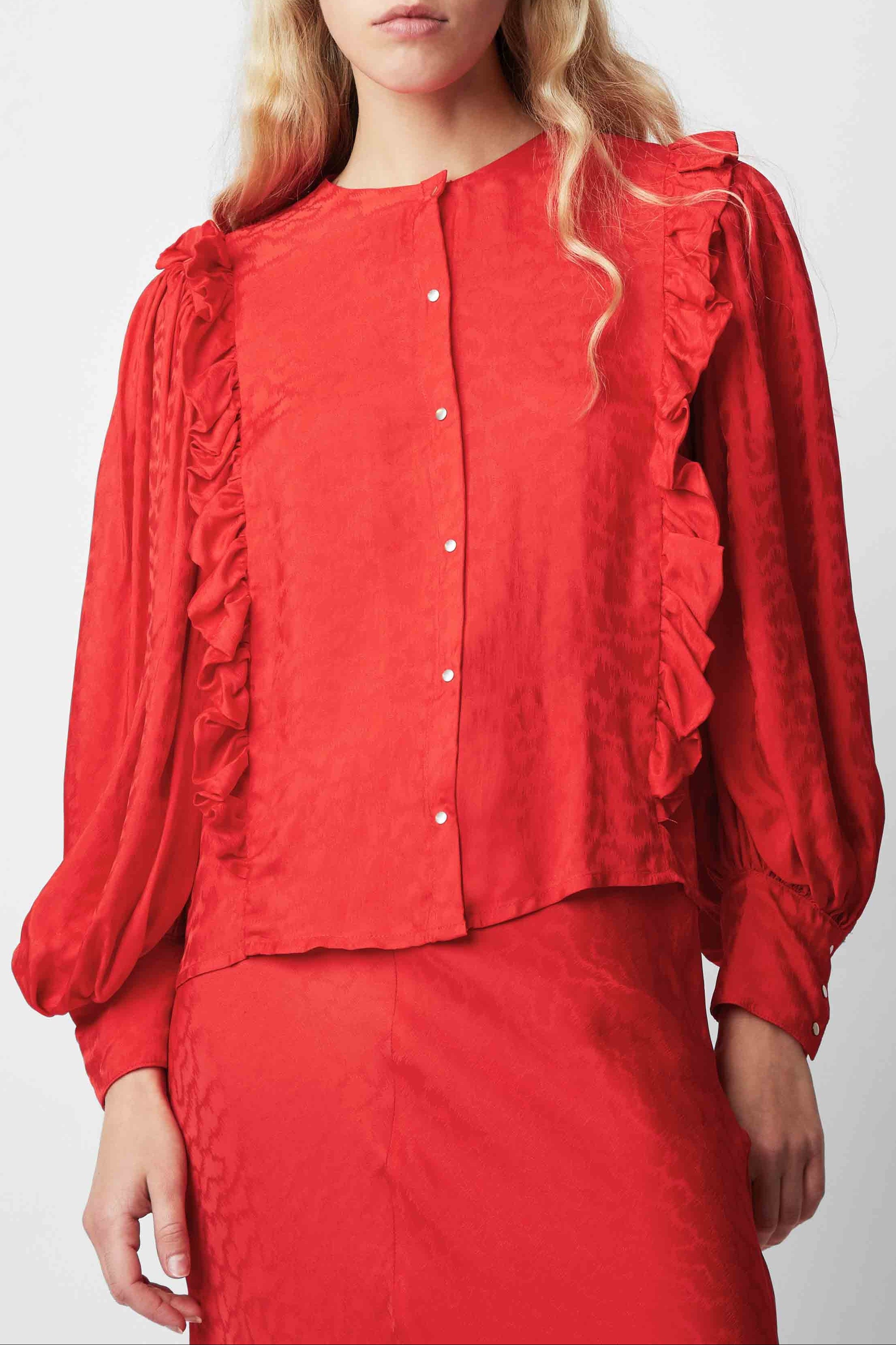 DUSTIN CLOUD RED BLOUSE