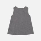 Robe Chasuble/ Ss Mches - Poivre - Fille