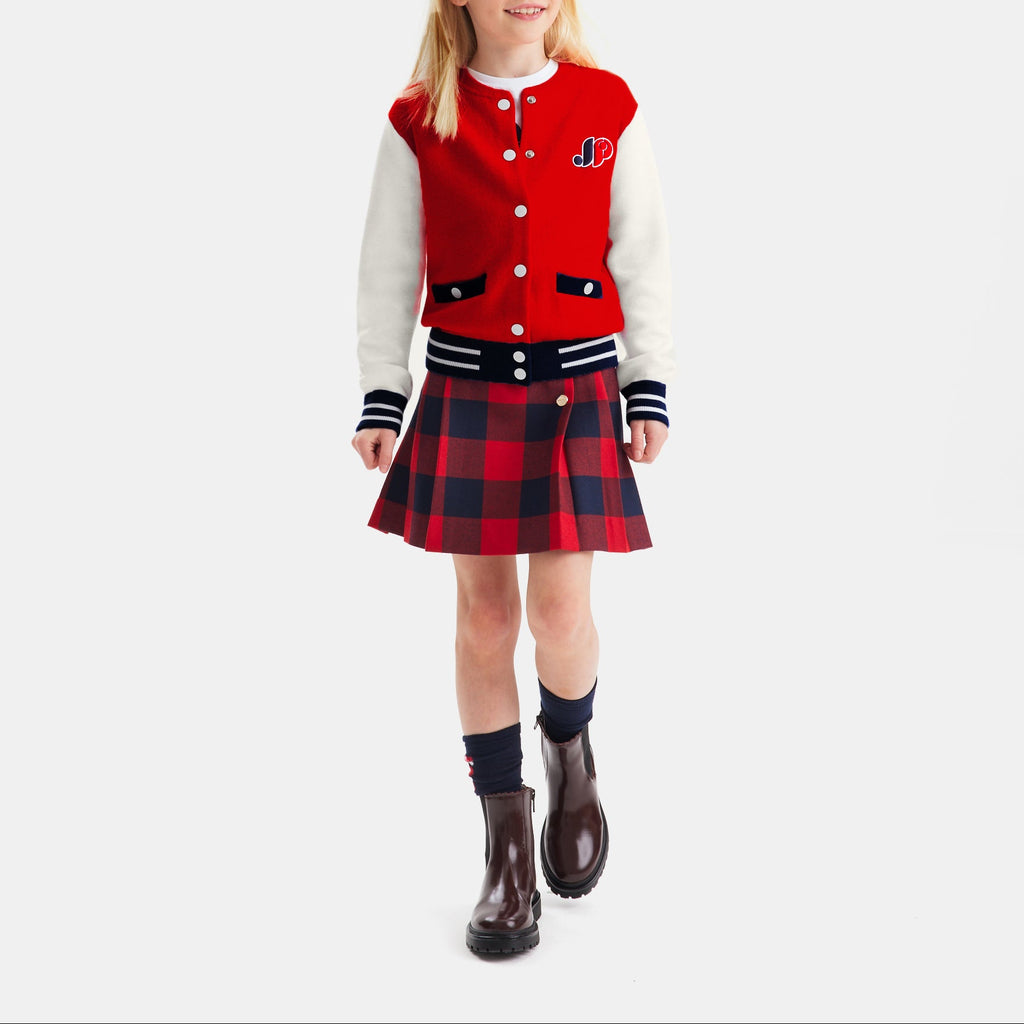 Pull Fermes Dvt - Rouge/Multico - Fille