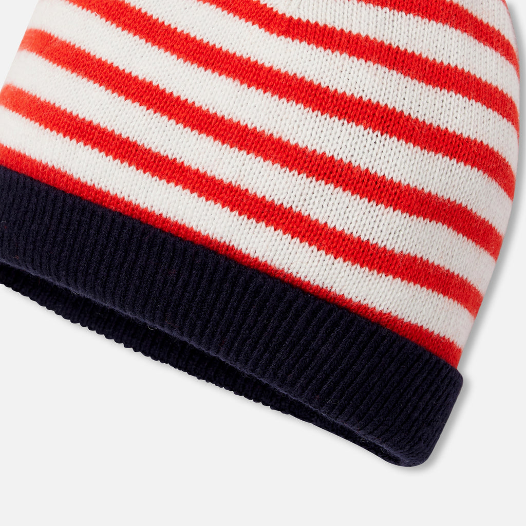 Bonnet - Blanc/Rouge - Garçon