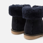 Fur-Lined Boots - Navy - Girl