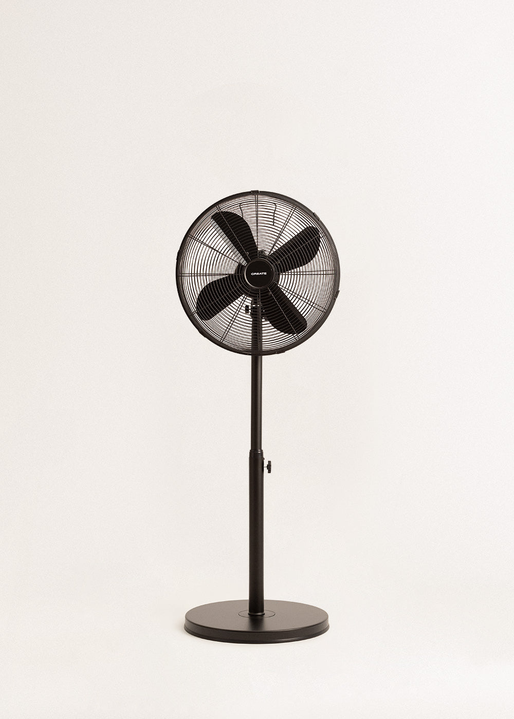 Air Stand Easy - 50W Oscillating Adjustable Pedestal Fan - Black