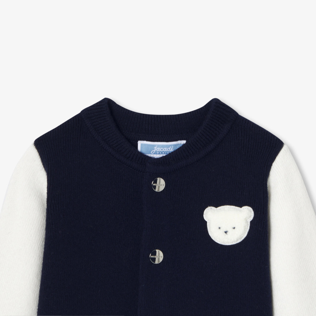 Pull Fermes Dvt - Marine/Blanc - Garçon