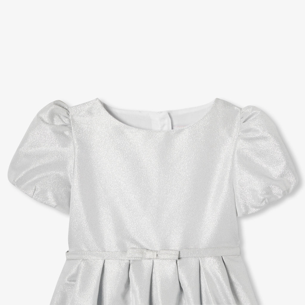 Robe Avec Manches - Argent - Fille