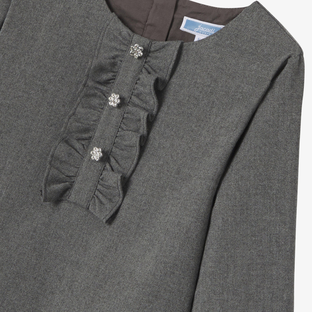 Robe Avec Manches - Gris Chine - Fille