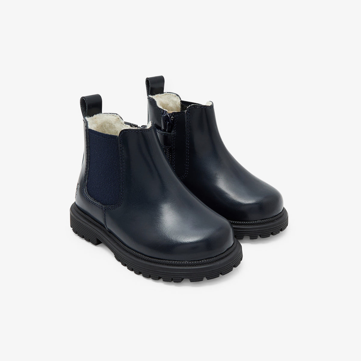 Boots Fourree - Marine - Garçon