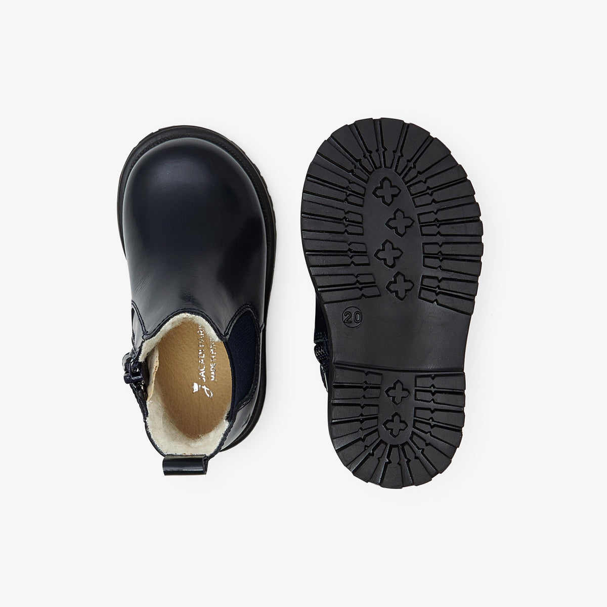 Boots Fourree - Marine - Garçon