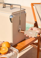 Cooler Retro - Nevera Térmica Portátil 13L Con Abrebotellas - Arena