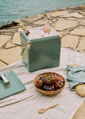 Retro Cooler - Portable Thermal Cooler 13L with Bottle Opener - Sage Green