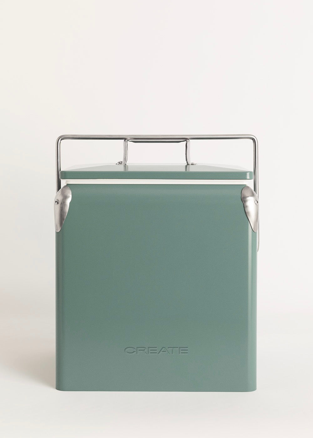 Retro Cooler - Portable Thermal Cooler 13L with Bottle Opener - Sage Green