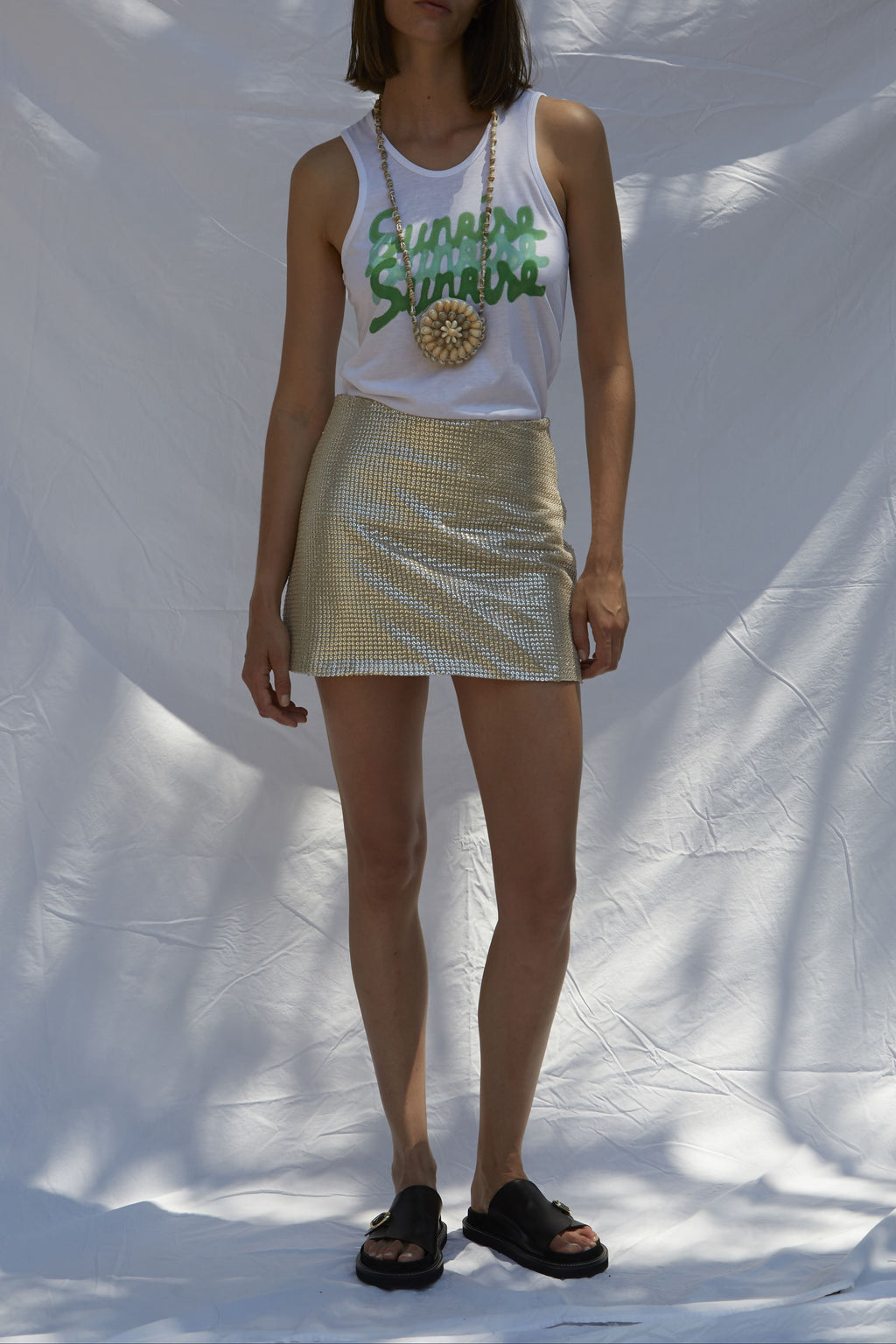 NIGHT SUNSET GOLD SKIRT