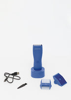 Barber Studio - Recortadora Inalámbrica Resistente Al Agua Para Rostro & Cuerpo - Azul Cobalto