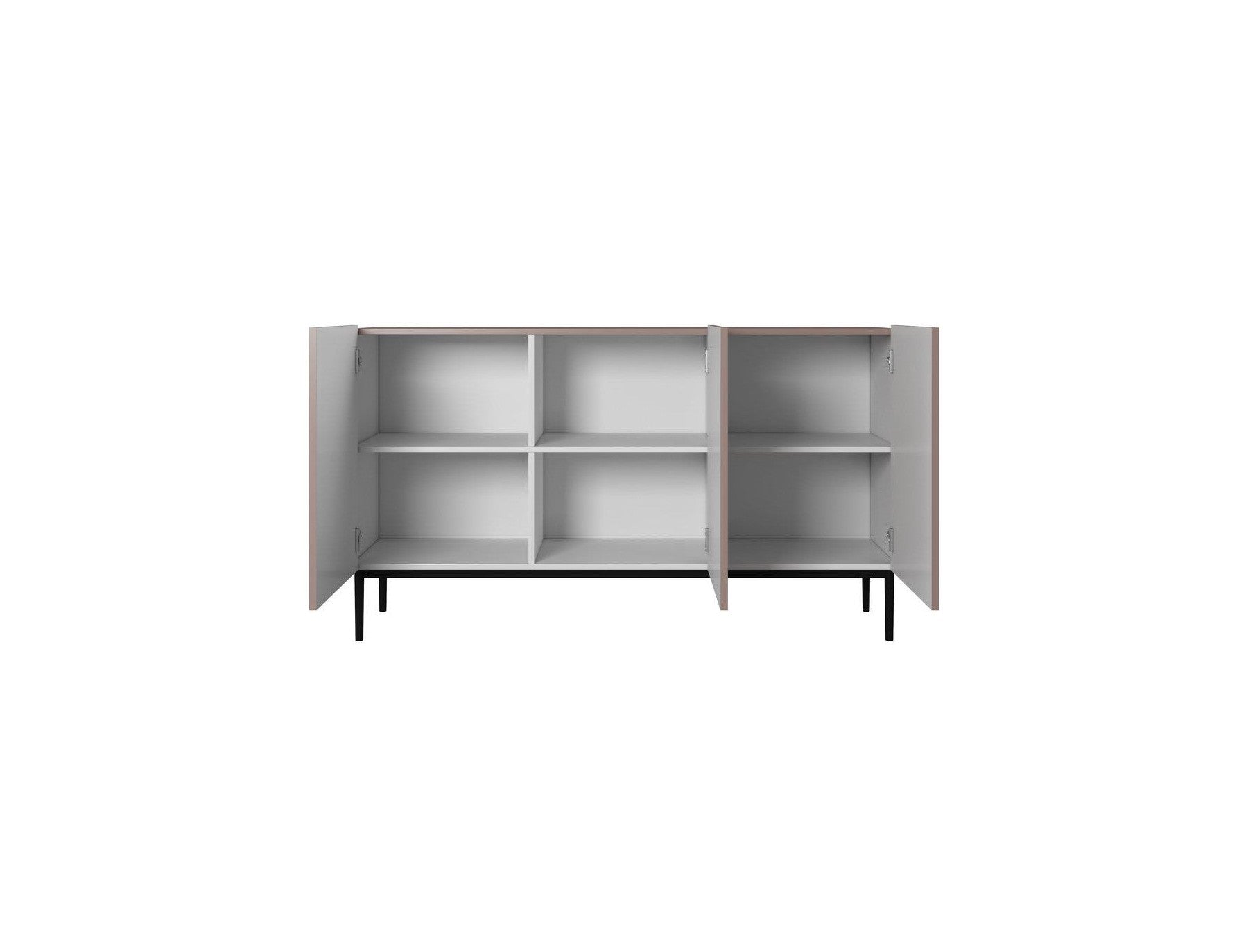 Kasha - 3-Door Sideboard - Black Legs