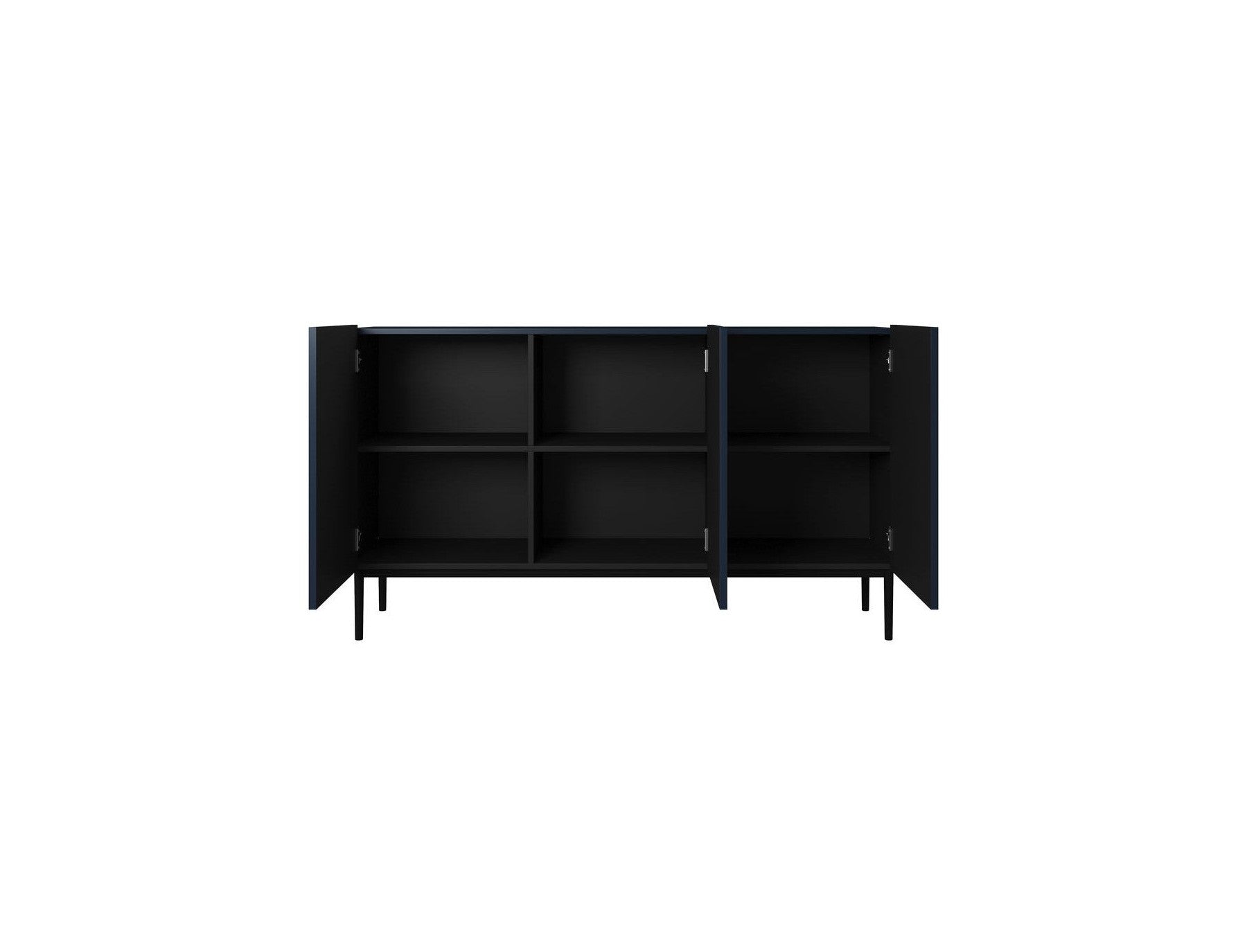 Kasha - 3-Door Sideboard - Black Legs