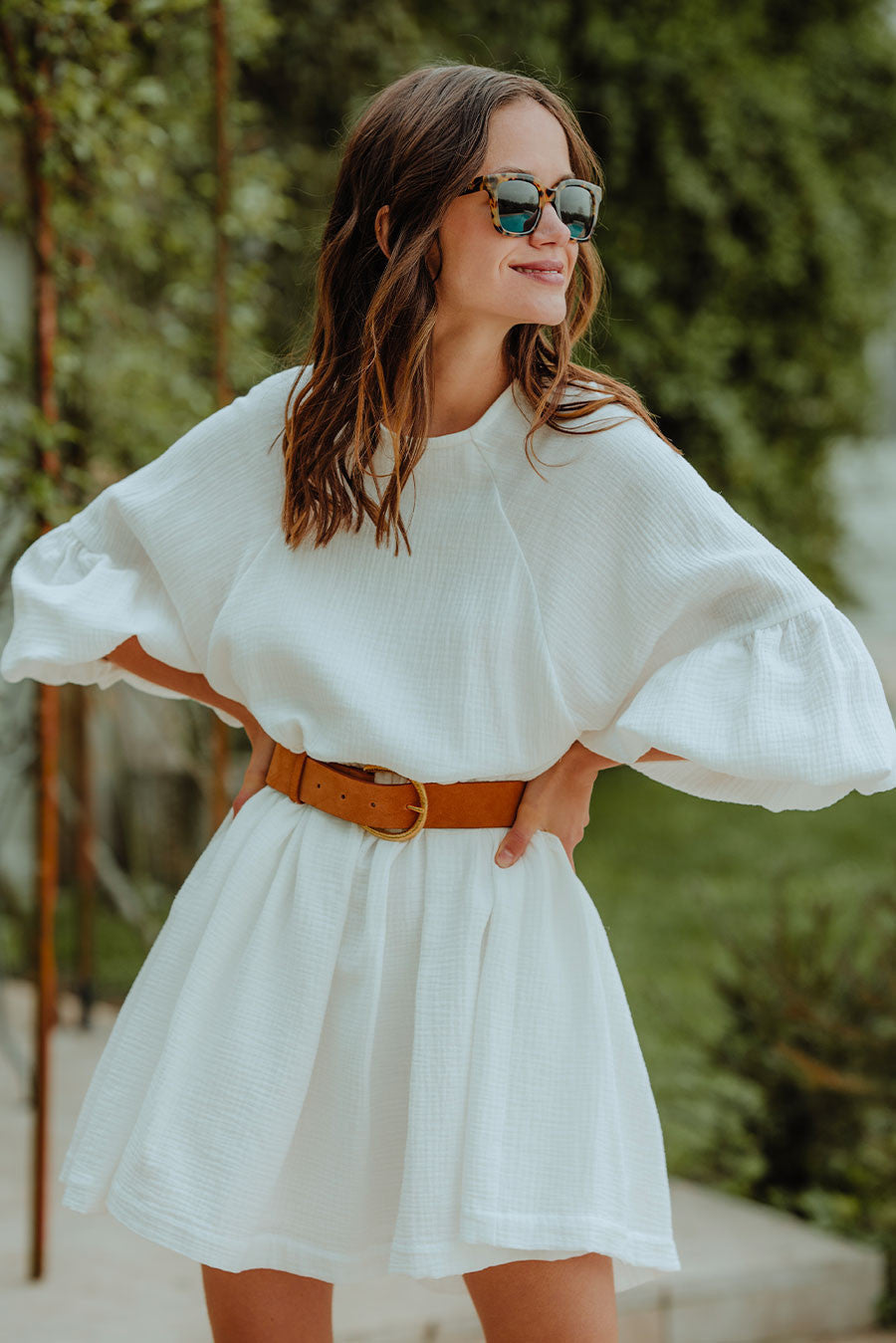 Robe Élisé Blanc Coton