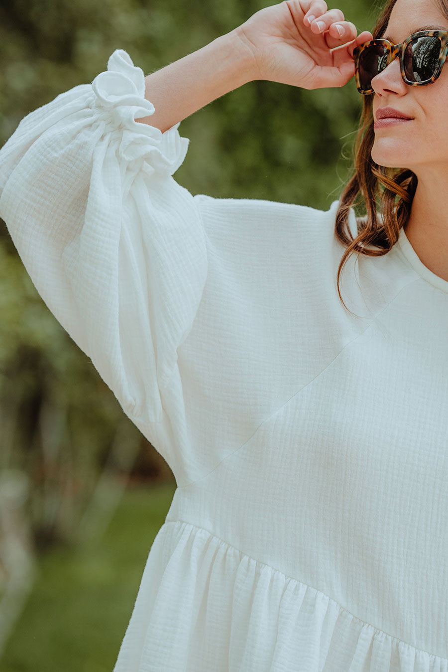 Robe Élisé Blanc Coton