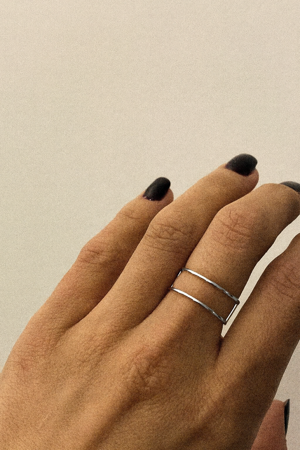 Palladium-plated Cana Ring