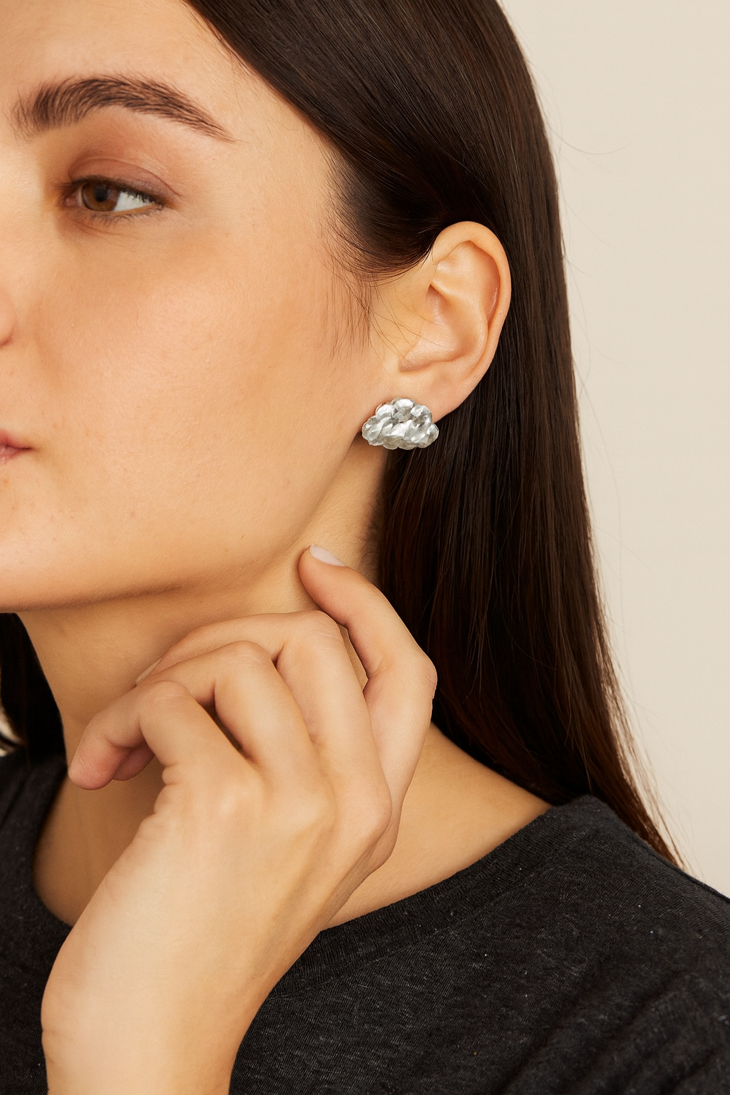 Palladium-Plated Cumulo Earrings