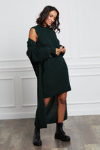 Cardigan & Dress - Green