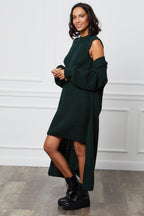 Cardigan & Dress - Green