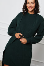 Cardigan & Dress - Green