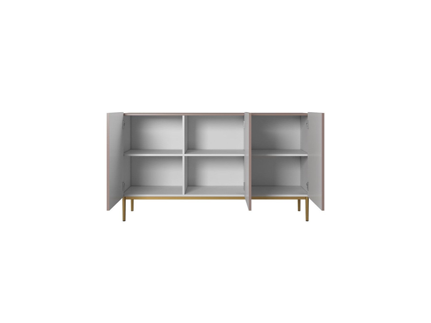 Kasha - 3-Door Sideboard - Gold Legs