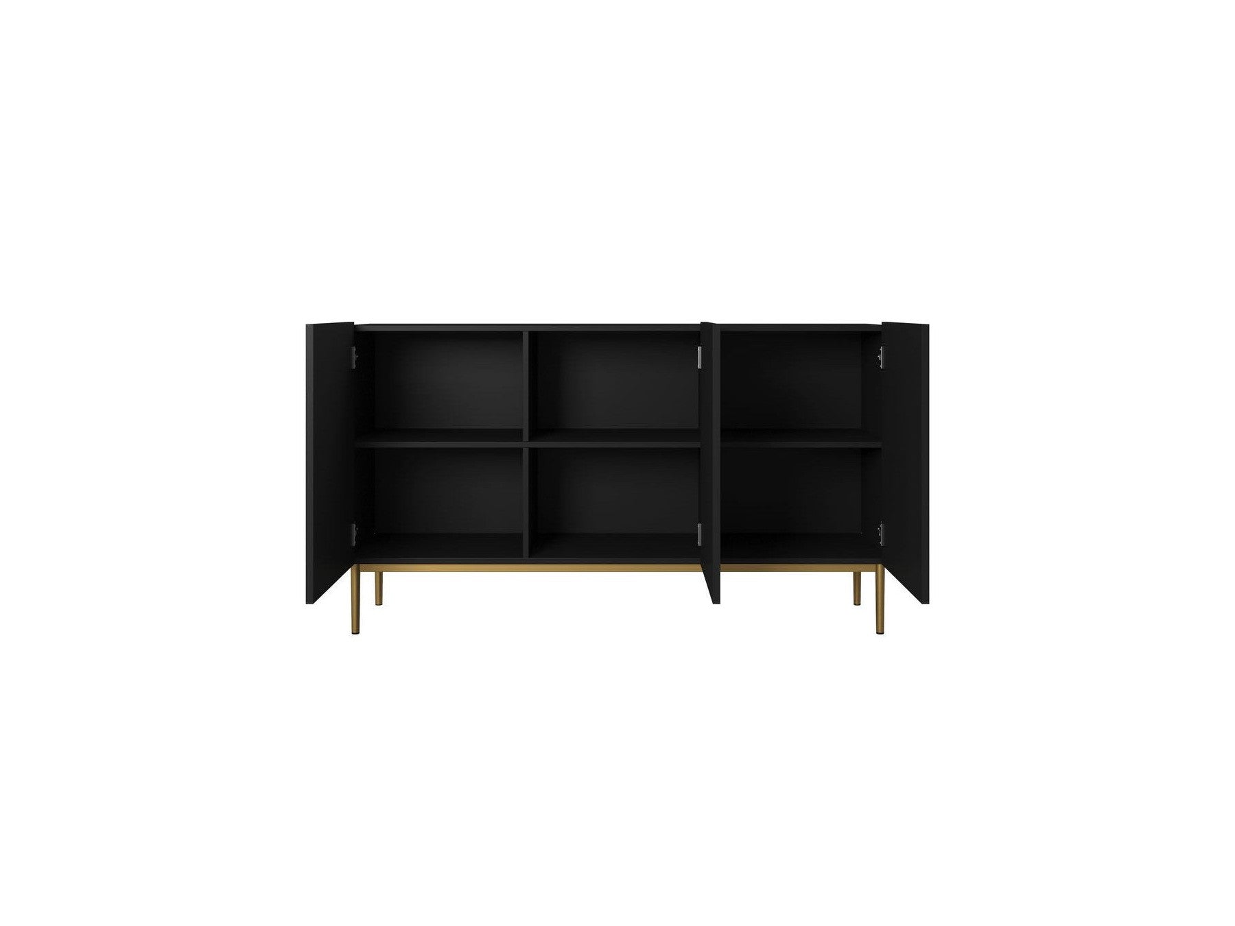 Kasha - 3-Door Sideboard - Gold Legs