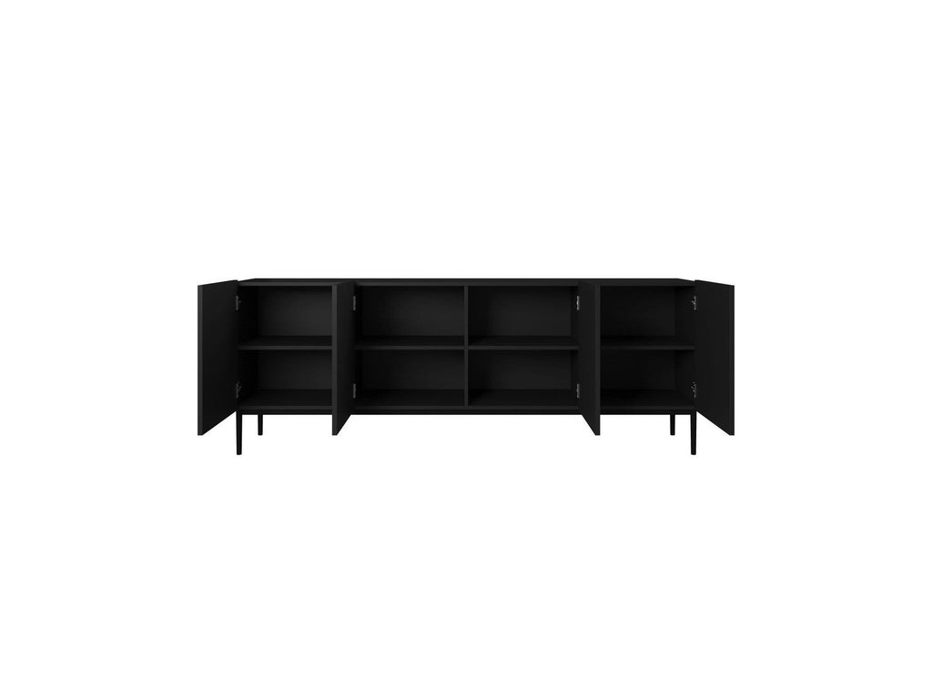 Kasha - Buffet 4 Portes - Pieds Noir