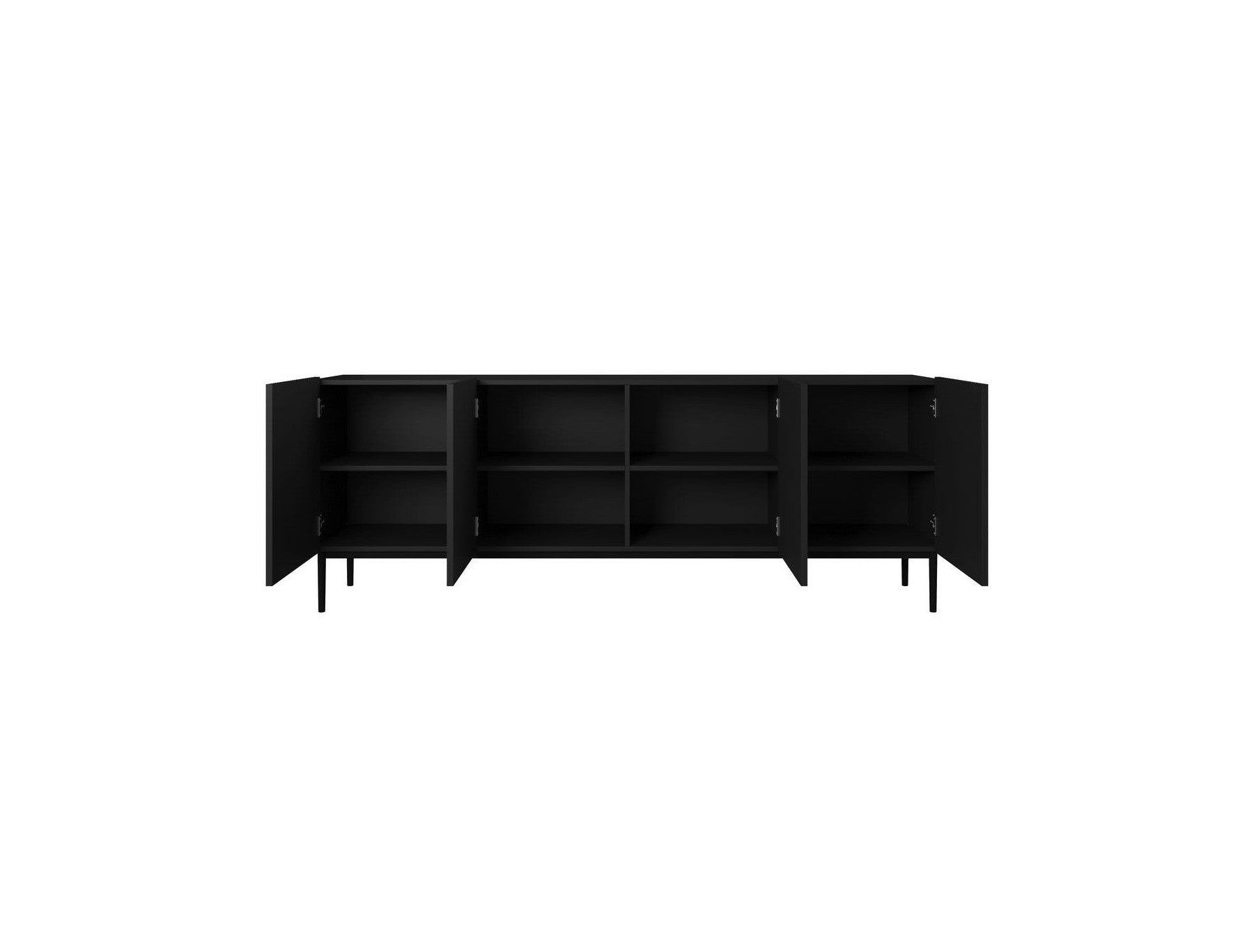 Kasha - Buffet 4 Portes - Pieds Noir