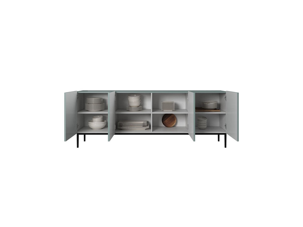 Kasha - Buffet 4 Portes - Pieds Noir