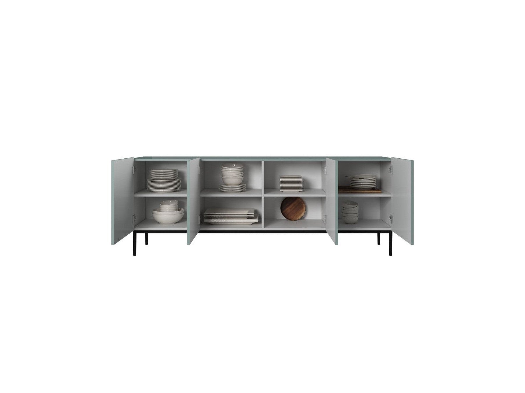 Kasha - Buffet 4 Portes - Pieds Noir