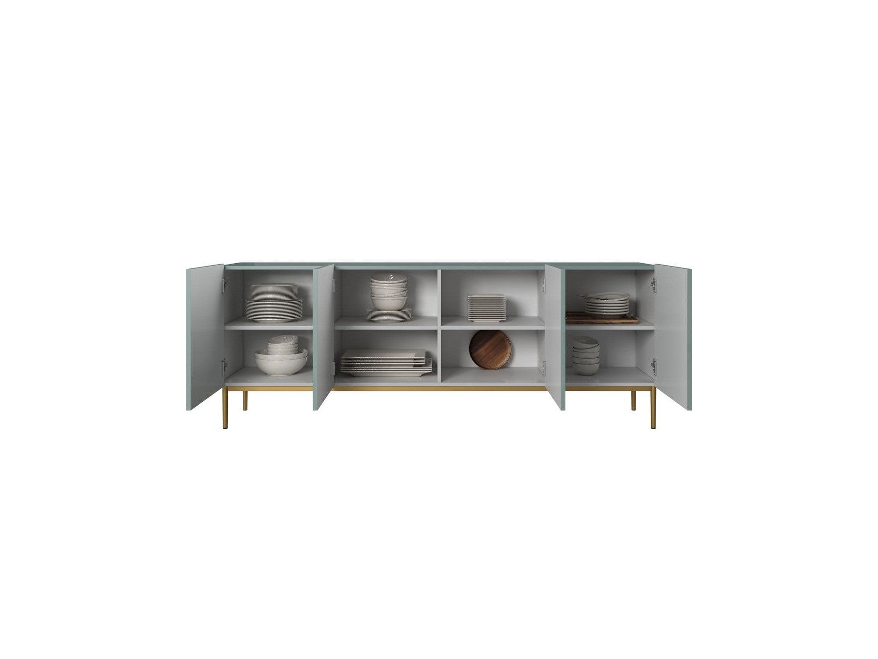 Kasha - 4-Door Sideboard - Gold Legs