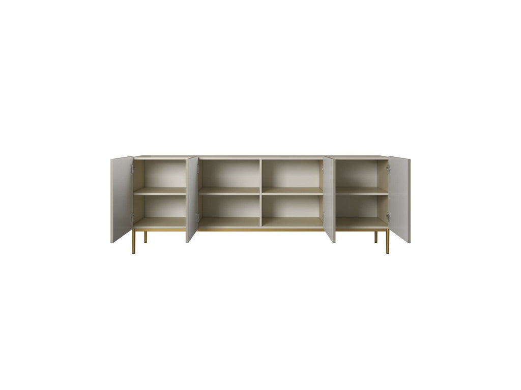 Kasha - 4-Door Sideboard - Gold Legs