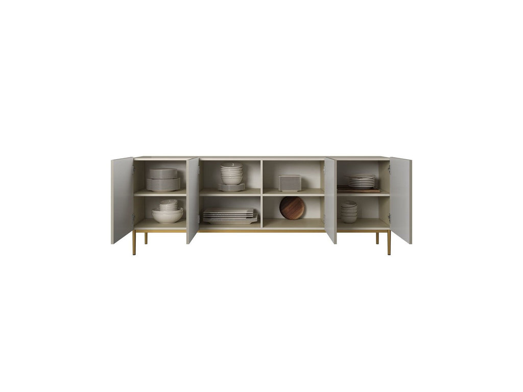 Kasha - 4-Door Sideboard - Gold Legs