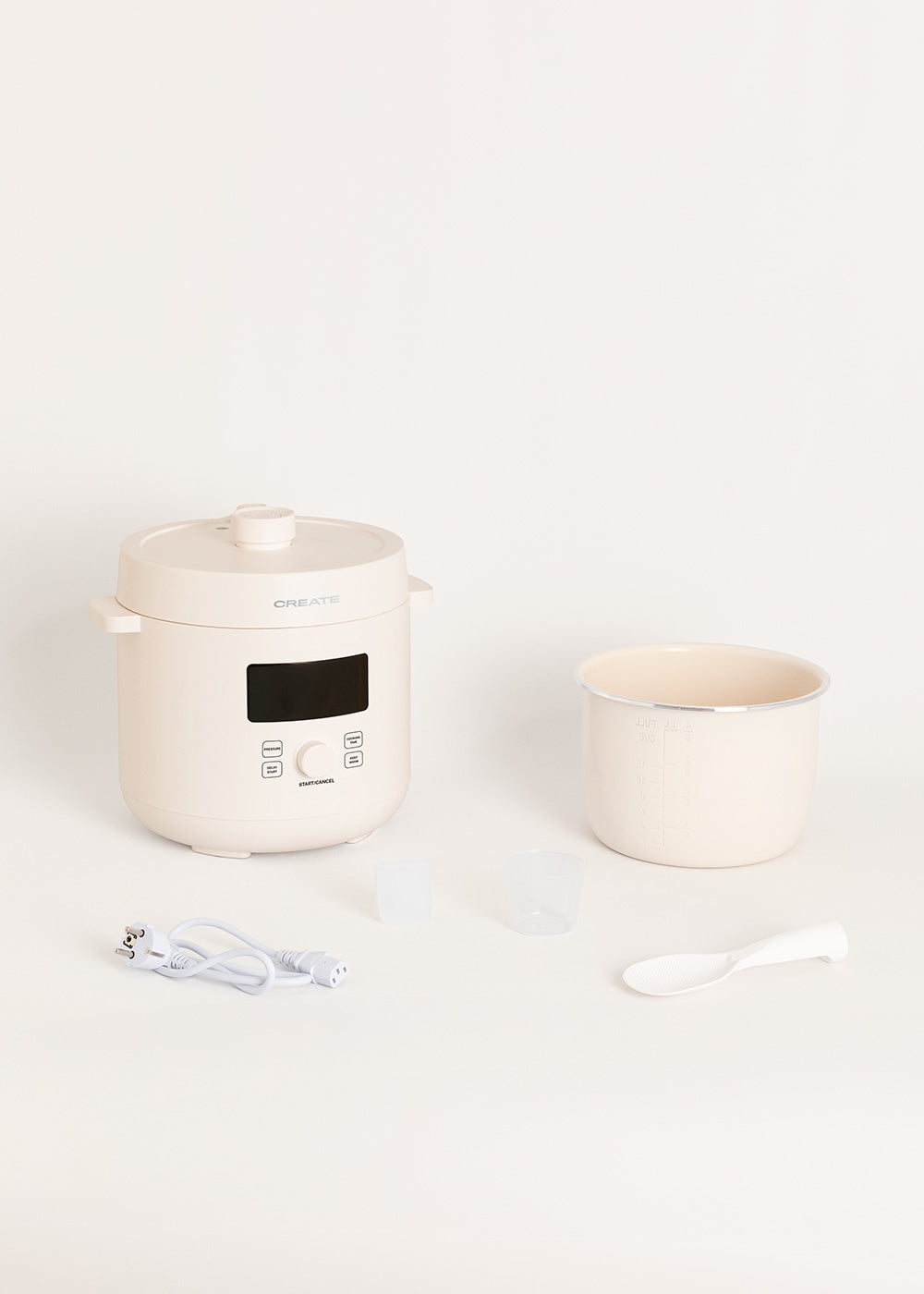 Studio Pressure Cooker - Programmable Multifunction Electric Pressure Cooker - 6L - Off-White