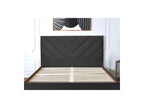 Romane - Cama con lamas macizas - Tejido de terciopelo