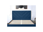 Romane - Cama con lamas macizas - Tejido de terciopelo