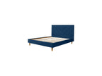 Romane - Cama con lamas macizas - Tejido de terciopelo