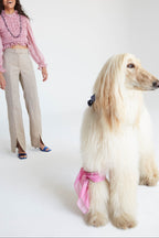 ISLAND CHEVRON BEIGE TROUSERS