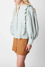 DUSTIN DOMINO POWDER BLOUSE