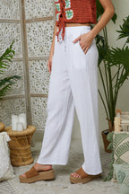 Pantalon - Blanc - Femme