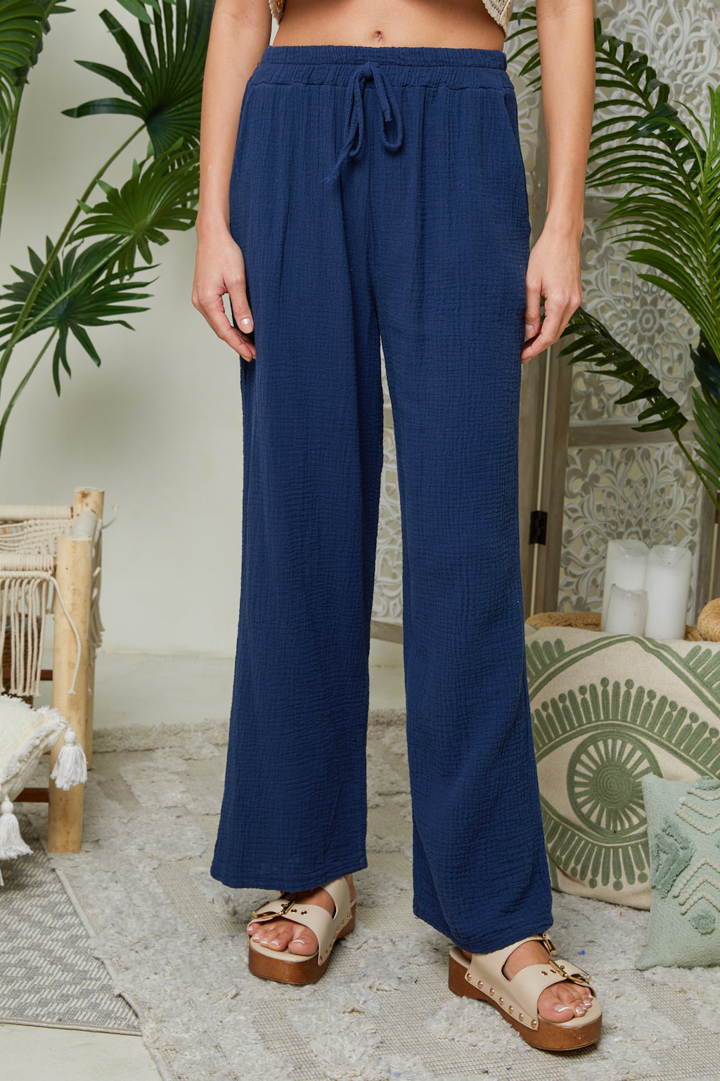 Pantalon - Marine - Femme