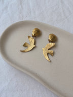 Boucles D’Oreilles Vintage - Oiseaux Dorés