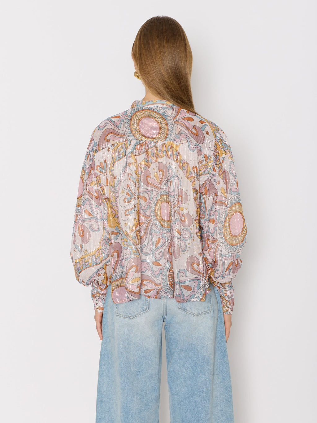 Printed Ml V-Neck Shirt - Ibiza-Sunshine