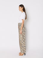 Jean Wide Leg Imprime - Leopard