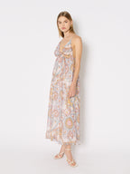 Long Printed Dress with Straps - Ibiza-Sunshine