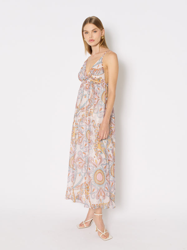 Vestido Largo Estampado De Tirantes - Ibiza-Sunshine